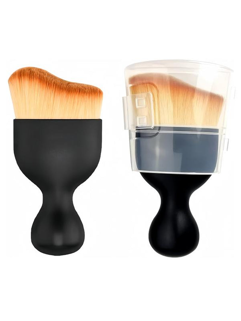 LMMAKE Car Interior Cleaning Brush Set 2Pcs Ultra Soft Bristles Scratch-Free Dashboard AC Vent Leather Cleaner with Ergonomic Handle & Protective Case for Auto Detailing Tools