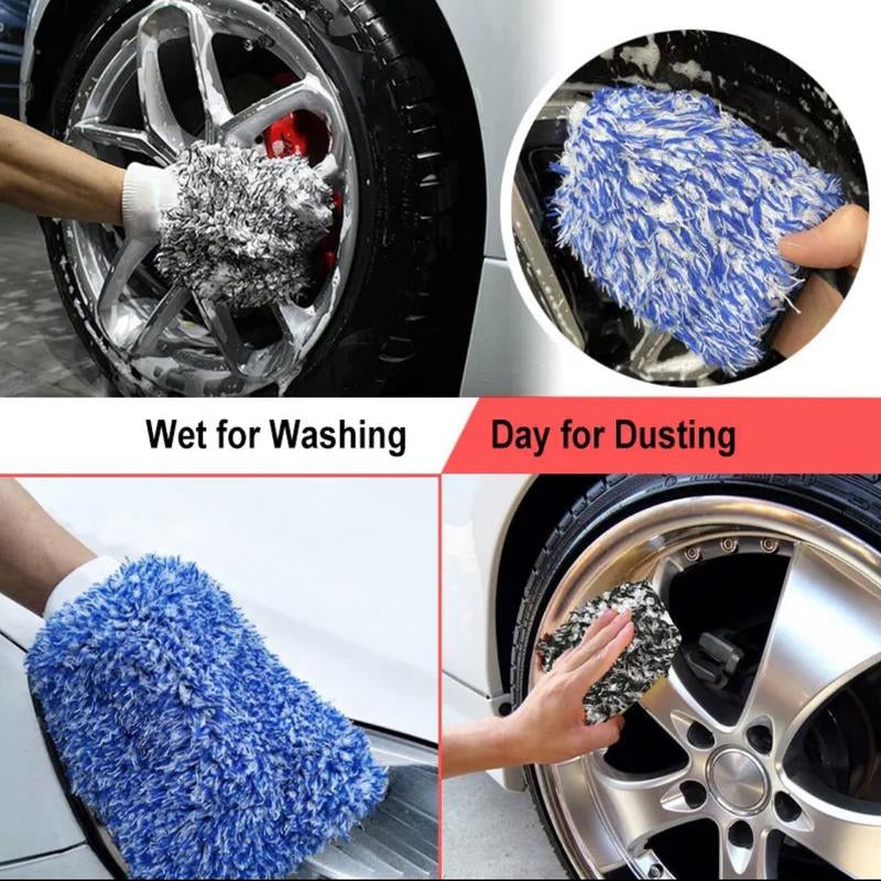 Car Wash Mitt Microfiber - for Safe and Easy Car Cleaning