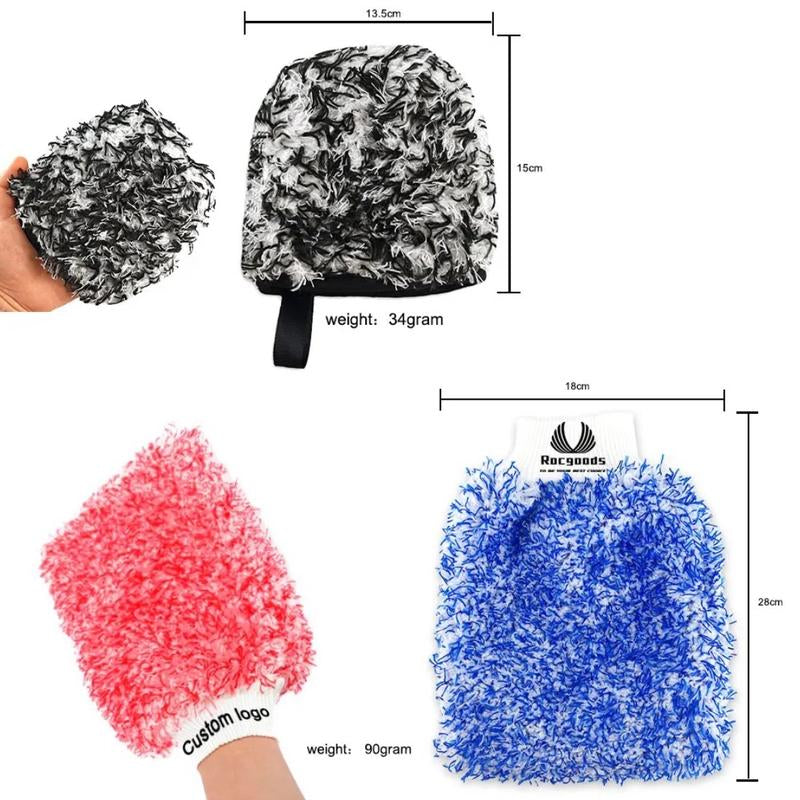 Car Wash Mitt Microfiber - for Safe and Easy Car Cleaning